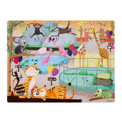 JANOD - Tactile Puzzle - Zoo